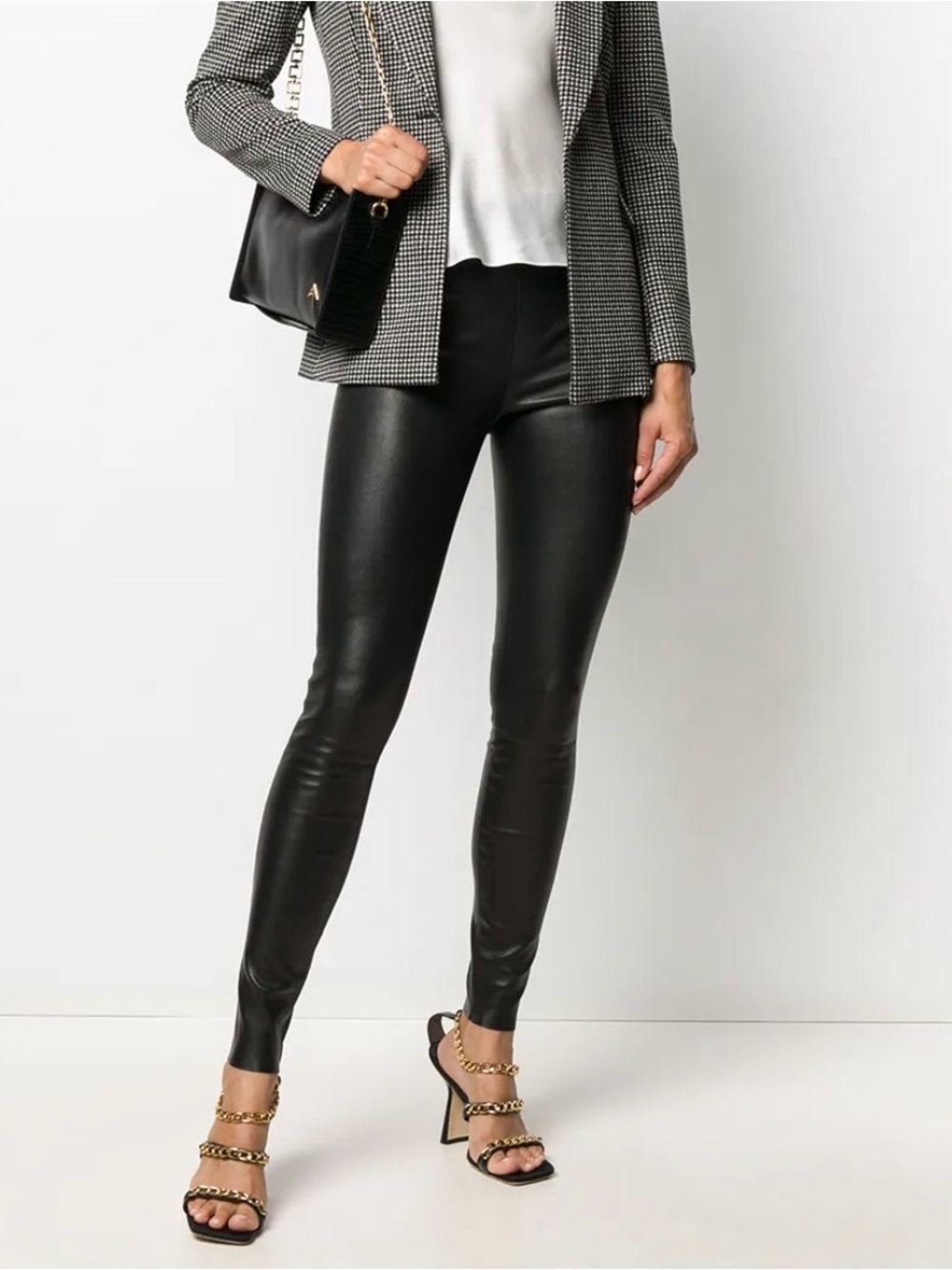 Alice & Olivia Lambskin Leather pant